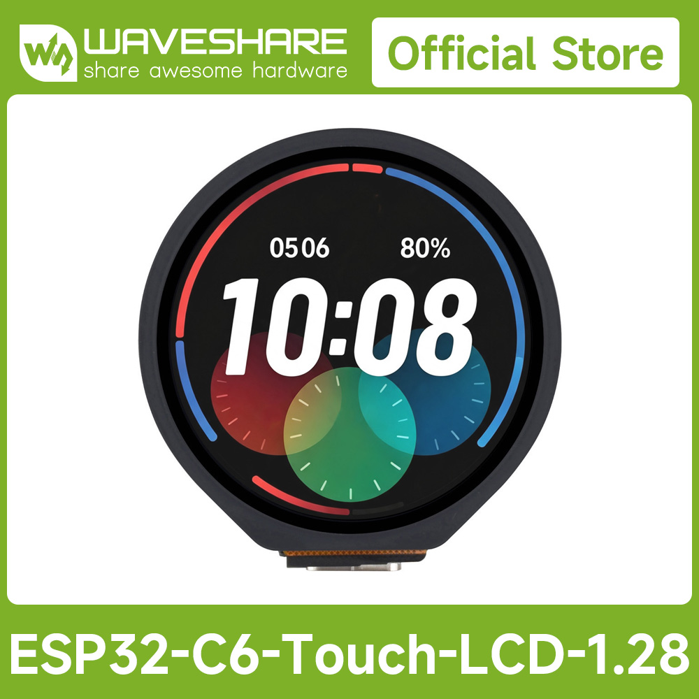 Waveshare Esp32 - لوحة تطوير ESP32-C6 مع شاشة LCD