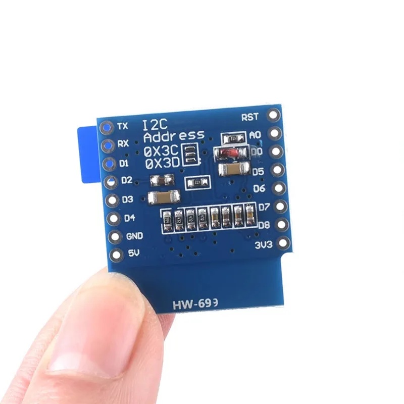 وحدة شاشة OLED مقاس 0.66 بوصة  - مراجعة Wemos D1 Mini وسعره