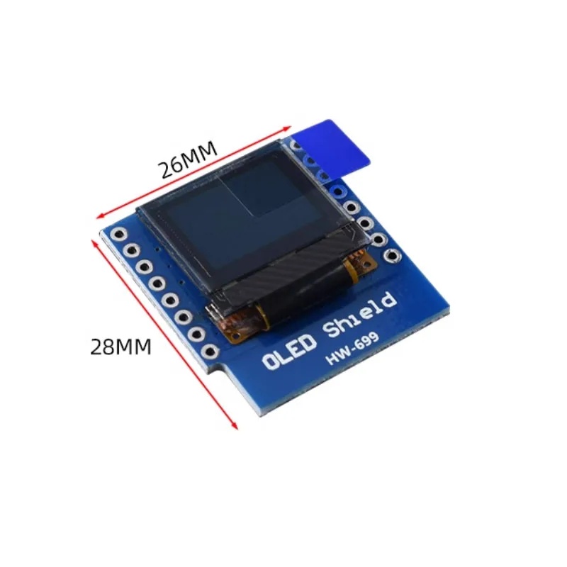 وحدة شاشة OLED مقاس 0.66 بوصة  - مراجعة Wemos D1 Mini وسعره