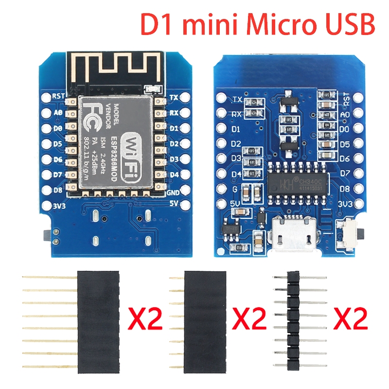 مايكرو USB/Type-C USB WeMos D1 - مراجعة Nodemcuv2 وسعره