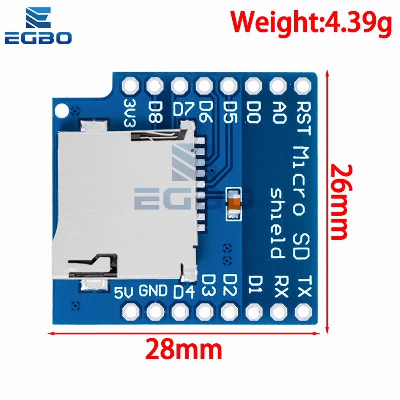 وحدة توسيع ذاكرة بطاقة Micro S - مراجعة Wemos D1 Mini وسعره