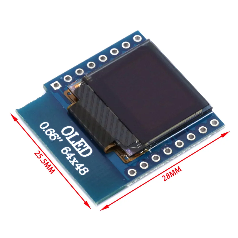 شاشة OLED صغيرة مقاس 0.66 بوصة - مراجعة Wemos D1 Mini وسعره